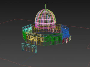 Dome of The Rock Mosque 3D Model