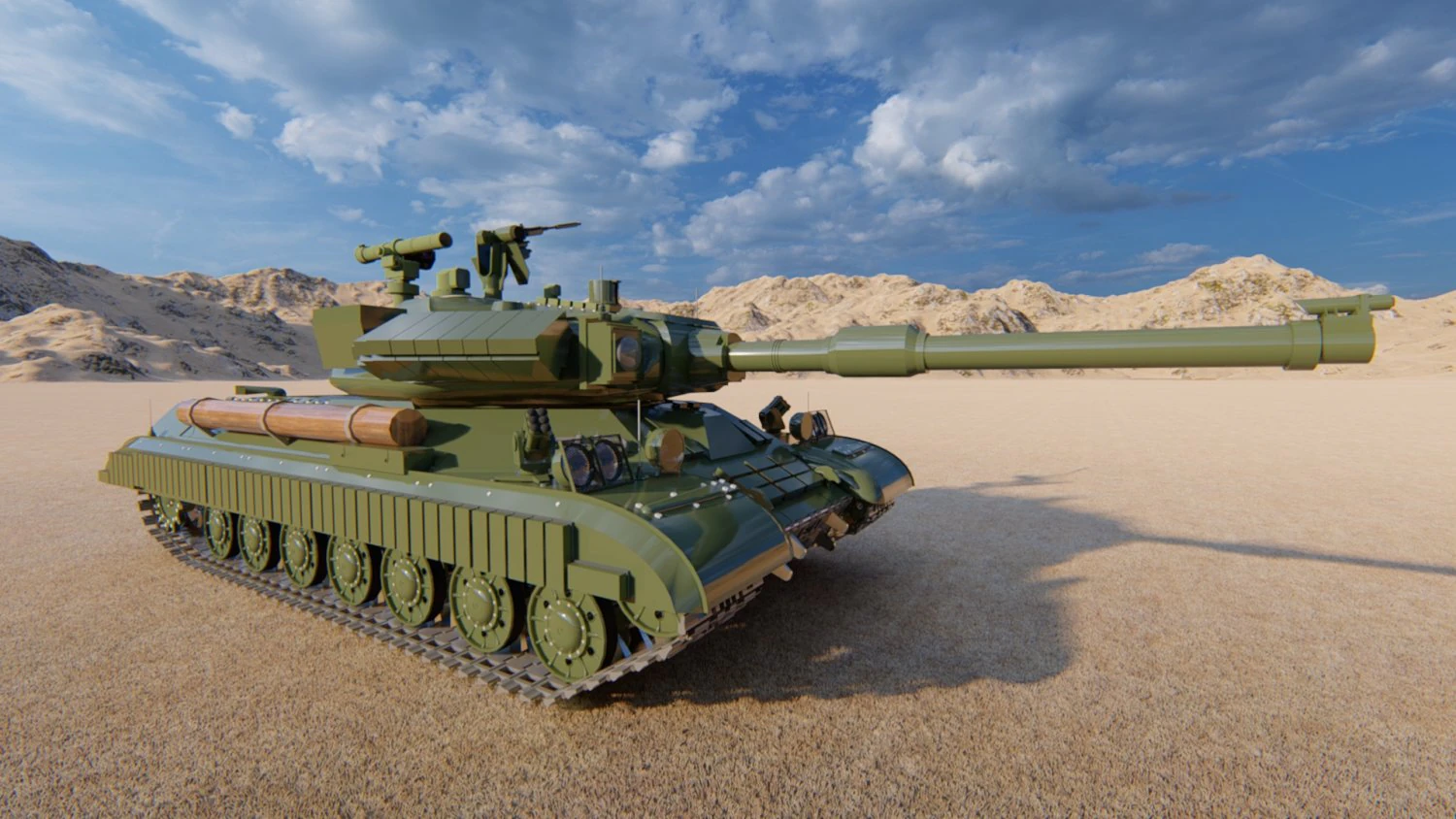 Panzer 3D Model .c4d .max .obj .3ds .fbx .stl .blend 