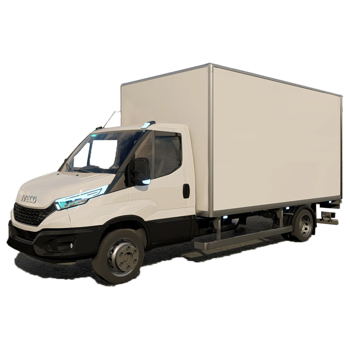 Iveco Daily Cabine Chassi 3D Model .c4d .max .obj .3ds .fbx .stl .blend