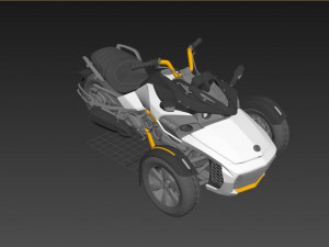 Can-Am Spyder F3 S 3Dモデル