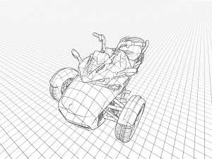 Can-Am Spyder F3 S 3Dモデル