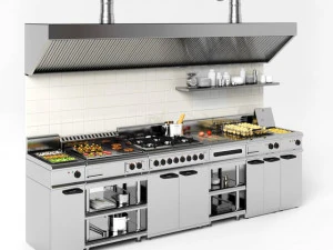 Commercial Kitchen Equipment 3D Model
