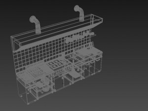 Commercial Kitchen Equipment 3D Model