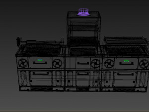 Commercial Kitchen Equipment 3D Model