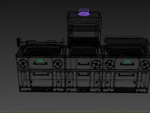Commercial Kitchen Equipment 3D Model