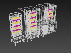 Commercial Kitchen Equipment 3D Model