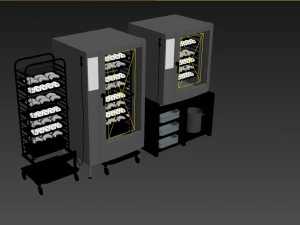 Commercial Kitchen Equipment 3D Model