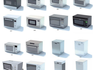 Kitchen Appliance collection 3D Model