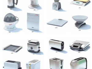 Kitchen Appliance collection 3D Model