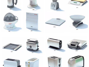 Kitchen Appliance collection 3D Model