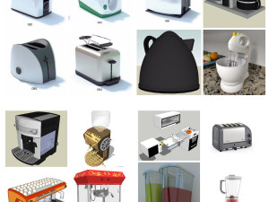 Kitchen Appliance collection 3D Model