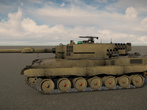 Leopard 2A4 MBT 3D Model