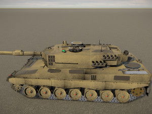 Leopard 2A4 MBT 3D Model