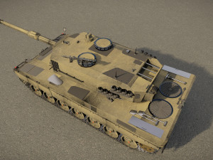 Leopard 2A4 MBT 3D Model