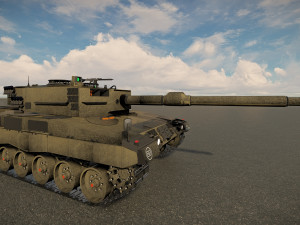 Leopard 2A4 MBT 3D Model