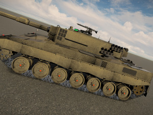 Leopard 2A4 MBT 3D Model