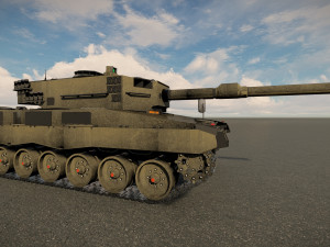 Leopard 2A4 MBT 3D Model