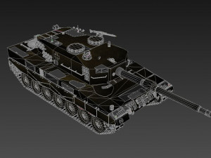 Leopard 2A4 MBT 3D Model