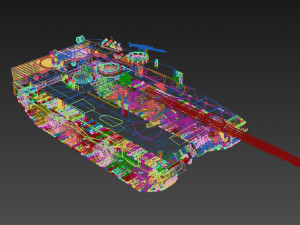 Leopard 2A4 MBT 3D Model