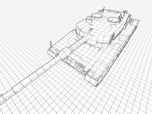 Leopard 2A4 MBT 3D Model