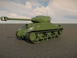 M4 Sherman Tank Modello 3D