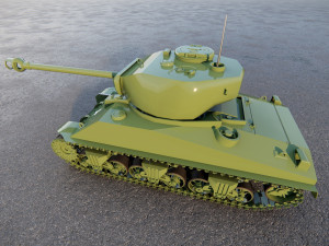 M4 Sherman Tank Modello 3D