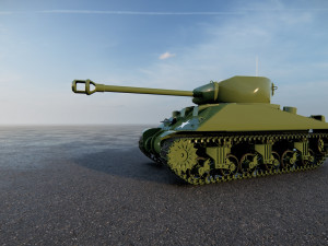 M4 Sherman Tank Modello 3D