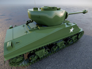 M4 Sherman Tank Modello 3D