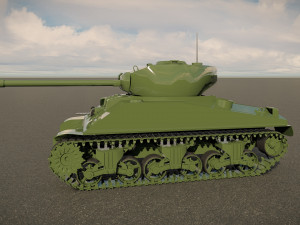 M4 Sherman Tank Modello 3D