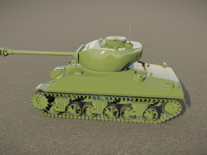 M4 Sherman Tank Modello 3D
