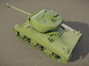 M4 Sherman Tank Modello 3D