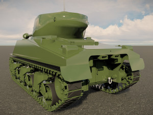M4 Sherman Tank Modello 3D