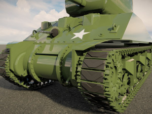 M4 Sherman Tank Modello 3D