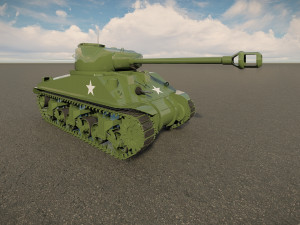 M4 Sherman Tank Modello 3D