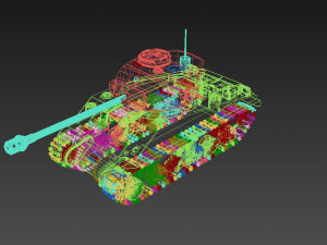 M4 Sherman Tank Modello 3D