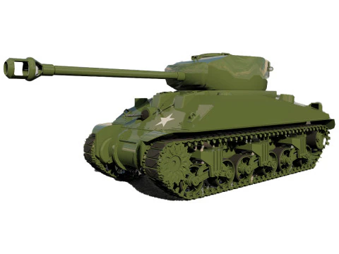 M4 Sherman-Panzer 3D Modell