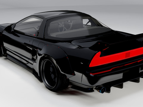 Honda NSX Lb Works 1993 3D Model