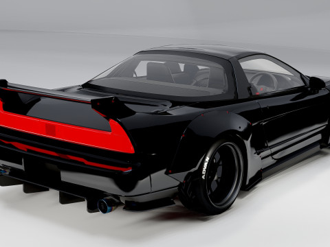 Honda NSX Lb Works 1993 3D Model