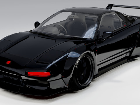 Honda NSX Lb Works 1993 3D Model