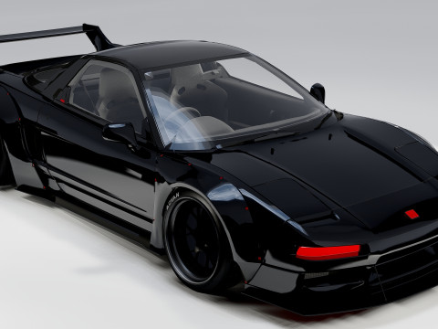 Honda NSX Lb Works 1993 3D Model