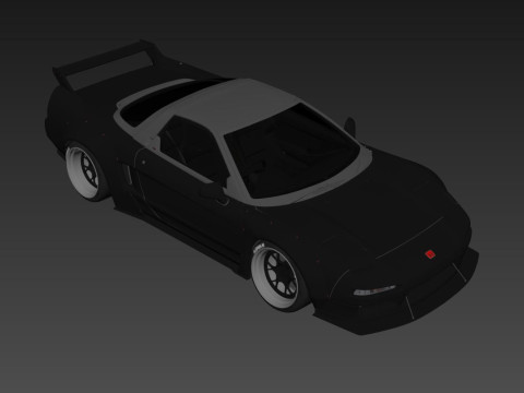 Honda NSX Lb Works 1993 3D Model