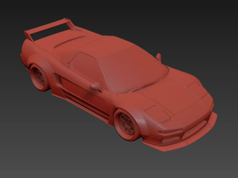 Honda NSX Lb Works 1993 3D Model