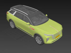 FAW Hongqi E HS9 3D Model