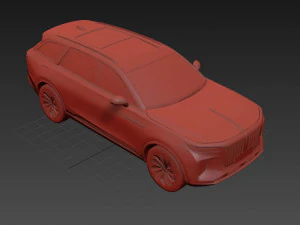 FAW Hongqi E HS9 3D Model