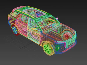 FAW Hongqi E HS9 3D Model