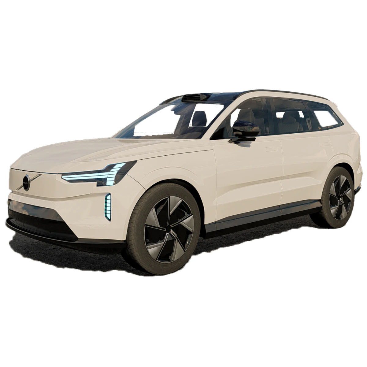 Volvo EX90 2024 3D Model .c4d .max .obj .3ds .fbx .stl .blend