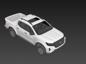 Nissan Frontier 2024 3D 모델