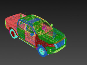 Nissan Frontier 2024 3D 모델