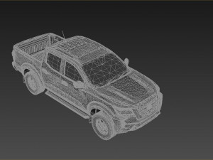 Nissan Frontier 2024 3D 모델
