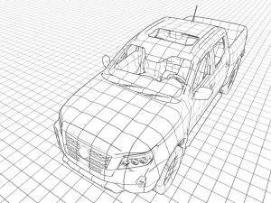 Nissan Frontier 2024 3D 모델